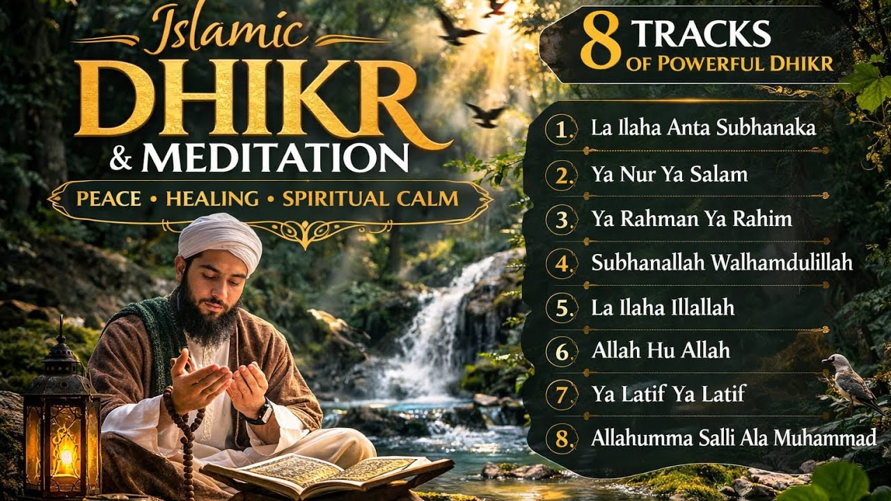Most Powerful Islamic Dhikr for Peace & Healing | La Ilaha Illallah Meditation