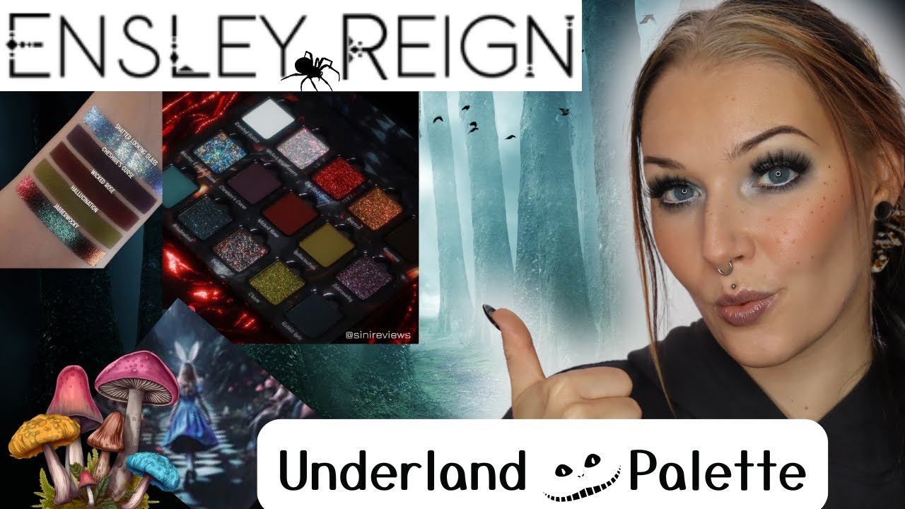 Die neue ENSLEY REIGN Cosmetics 🖤 UNDERLAND Palette I Test I Review I deutsches Tutorial