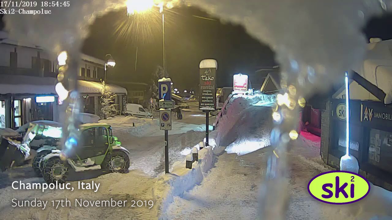 Webcam: A Snowy Sunday in Champoluc
