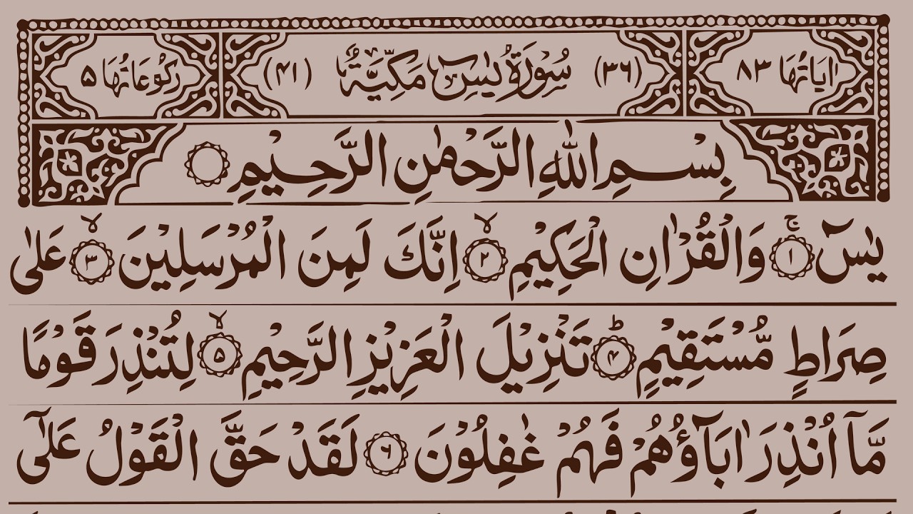 Surah Yaseen Surah Rahman | Best Qur'an Recitation | Surah Yasin Tilawat | Full Arabic text HD