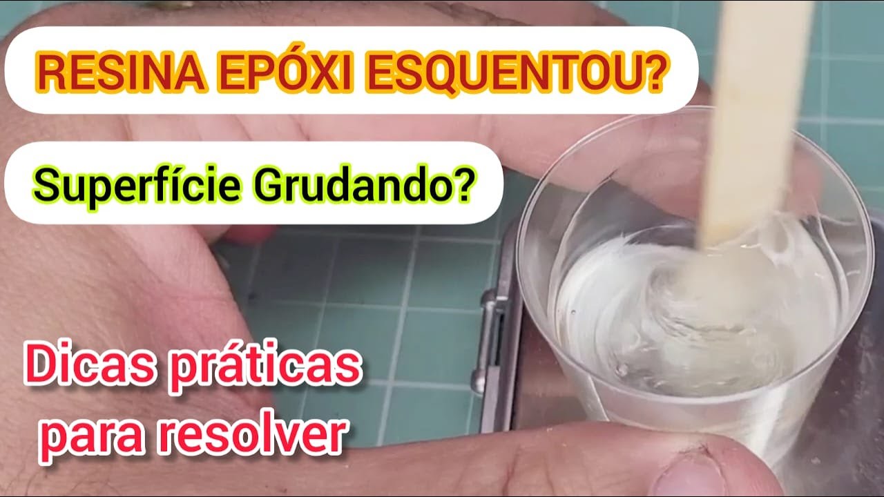 RESINA EPÓXI ESQUENTOU OU ESTÁ GRUDANDO? Dicas práticas #resinaepóxi #resinaesquentou