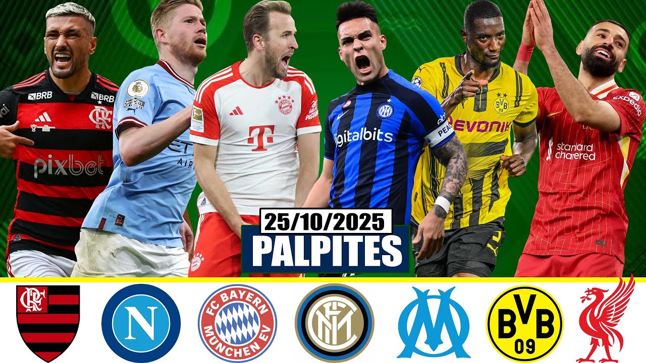 ✅PALPITES DE FUTEBOL DESTE S&Aacute;BADO DIA 25 DE OUTUBRO 2025 + DICA BILHETE PRONTO @AIRTONDICAS🚀