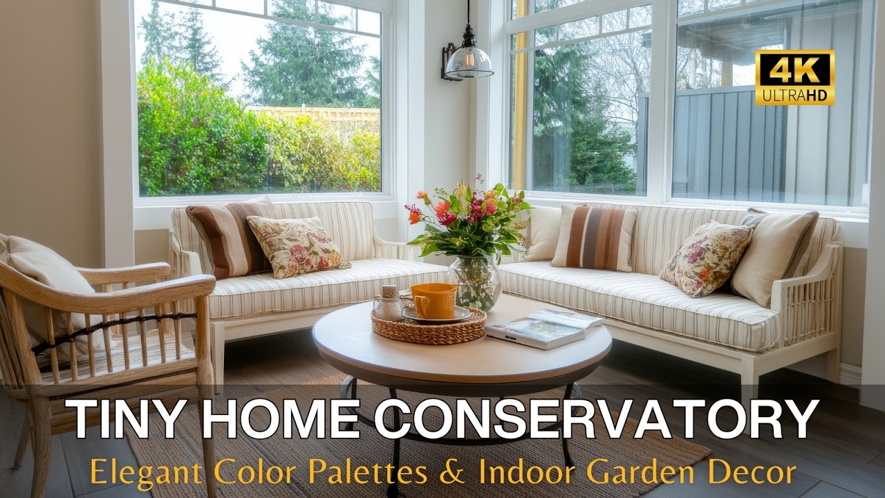 Luxury Tiny Home Conservatory Inspiration: Elegant Color Palettes & Indoor Garden Decor