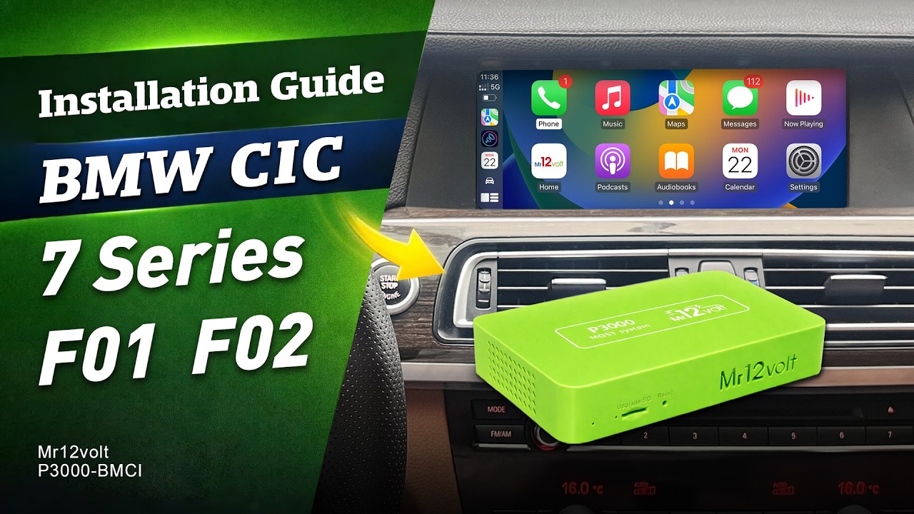 BMW 2011 730Li F01 /F02 CIC Wireless CarPlay & Android Auto Upgrade & Installation Manual