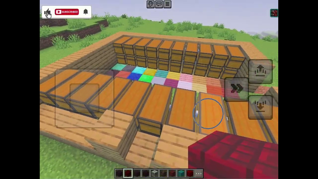 Building an organized little storage on Minecraft 
