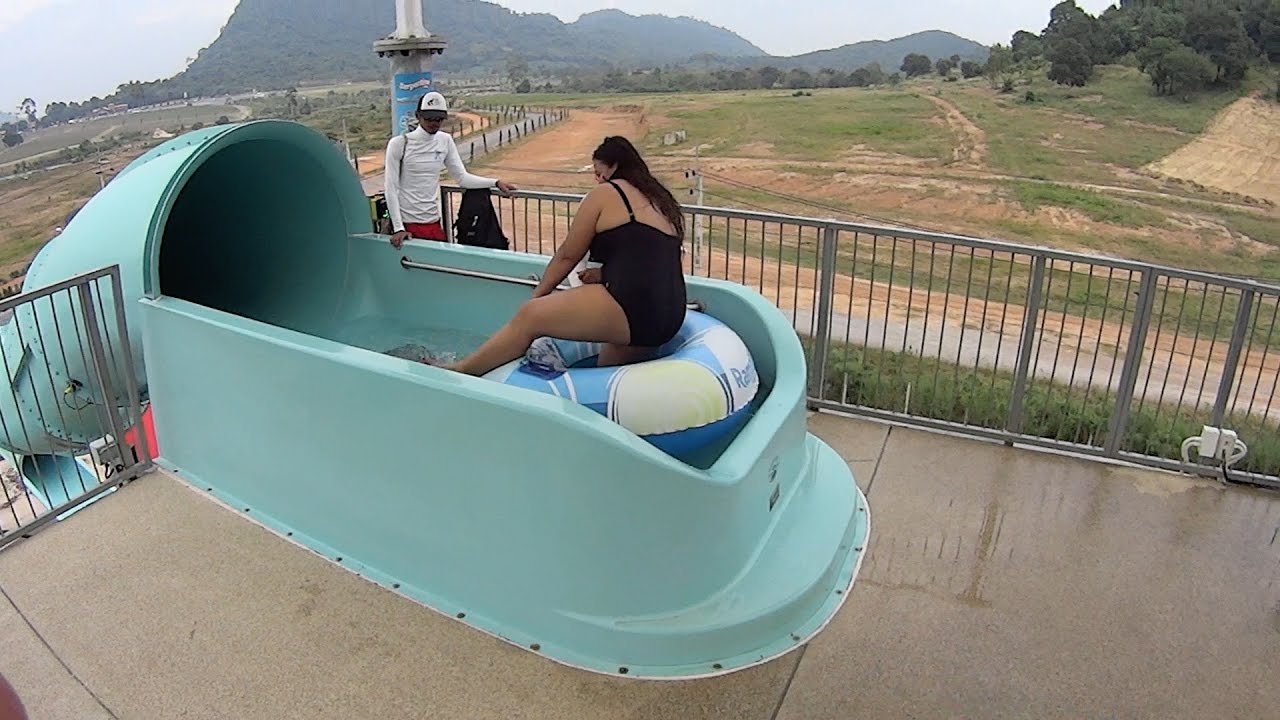 Scary Dark Water Slide at RamaYana Water Park