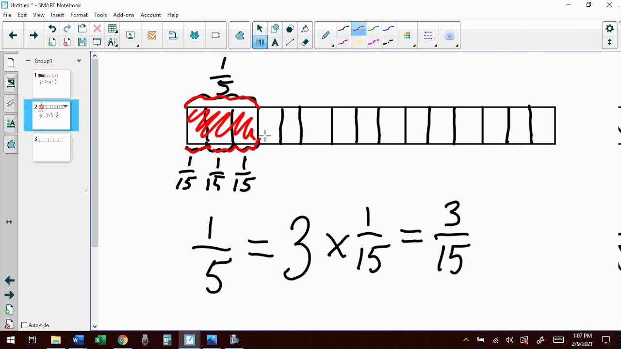 Decompose Fractions Into Sums of Smaller Unit Fractions Using Tape Diagrams