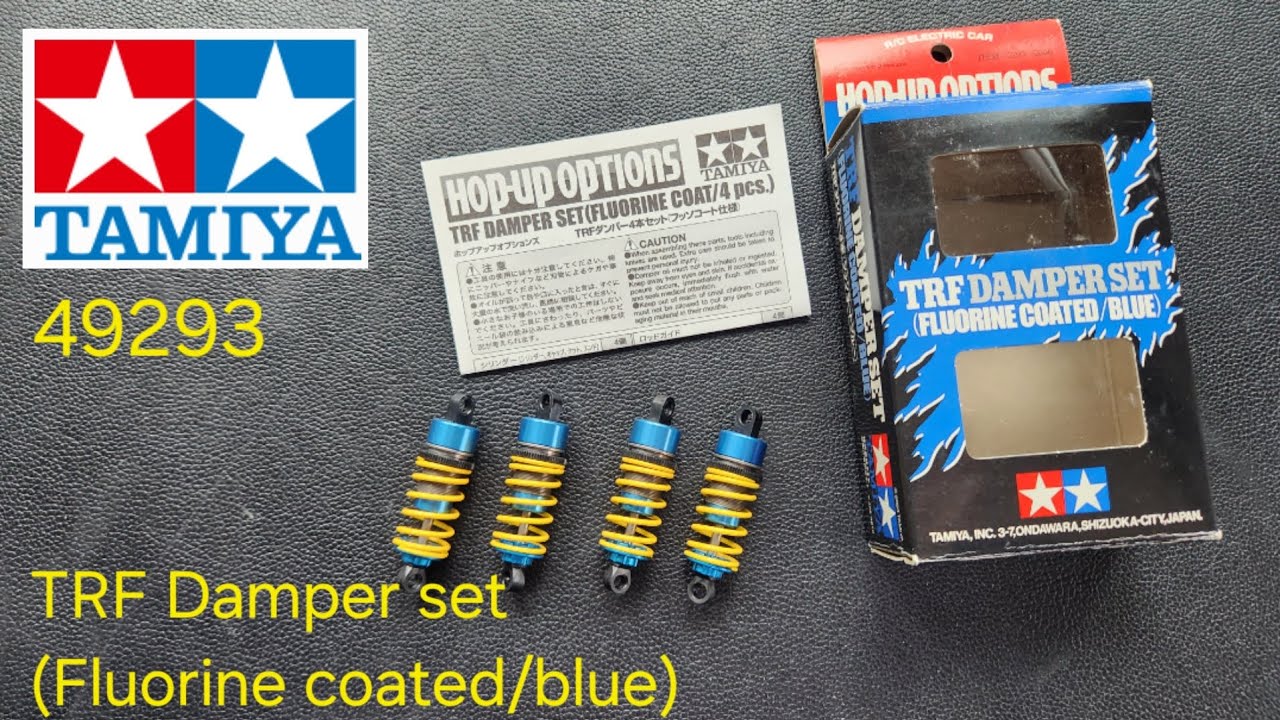 Tamiya 49293 TRF Damper set (fluorine coated/blue) assembly 