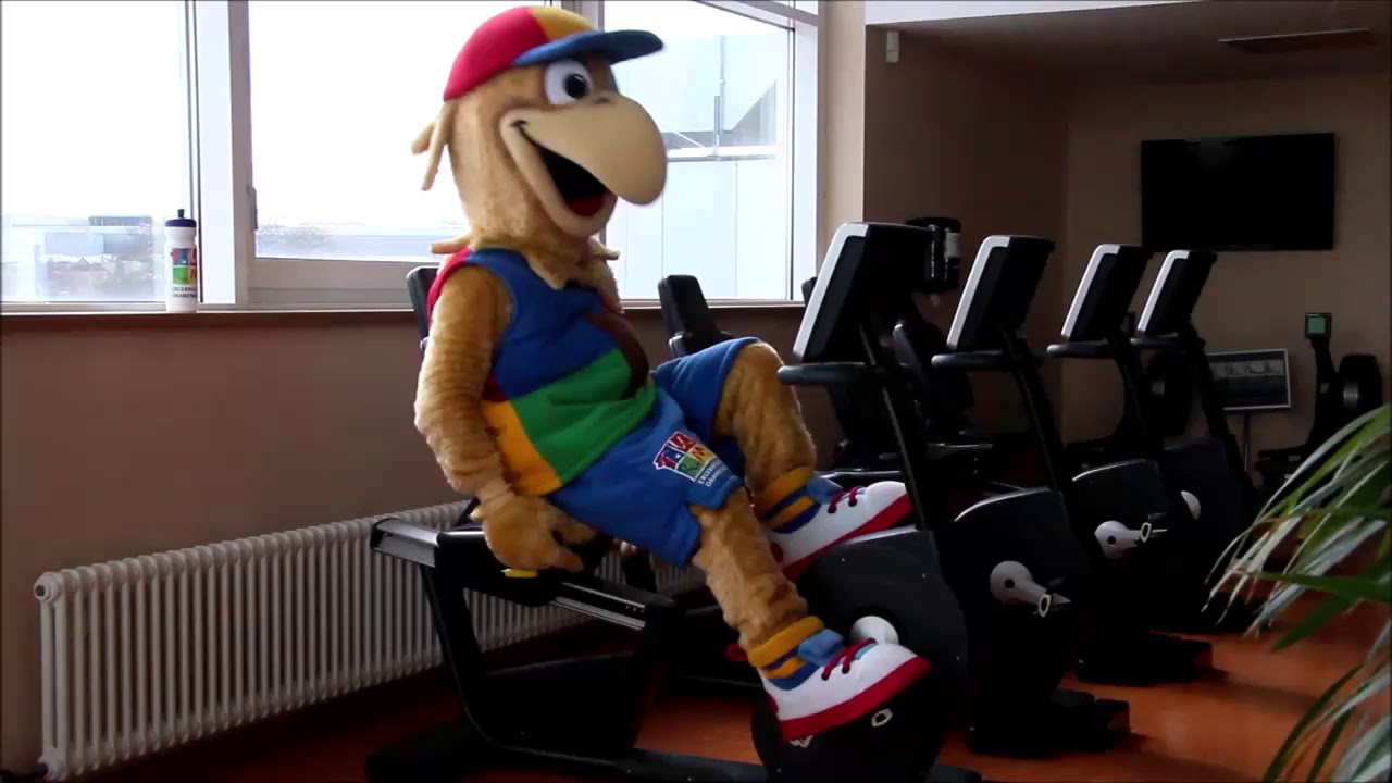 TURM Falko im FitnessCenter