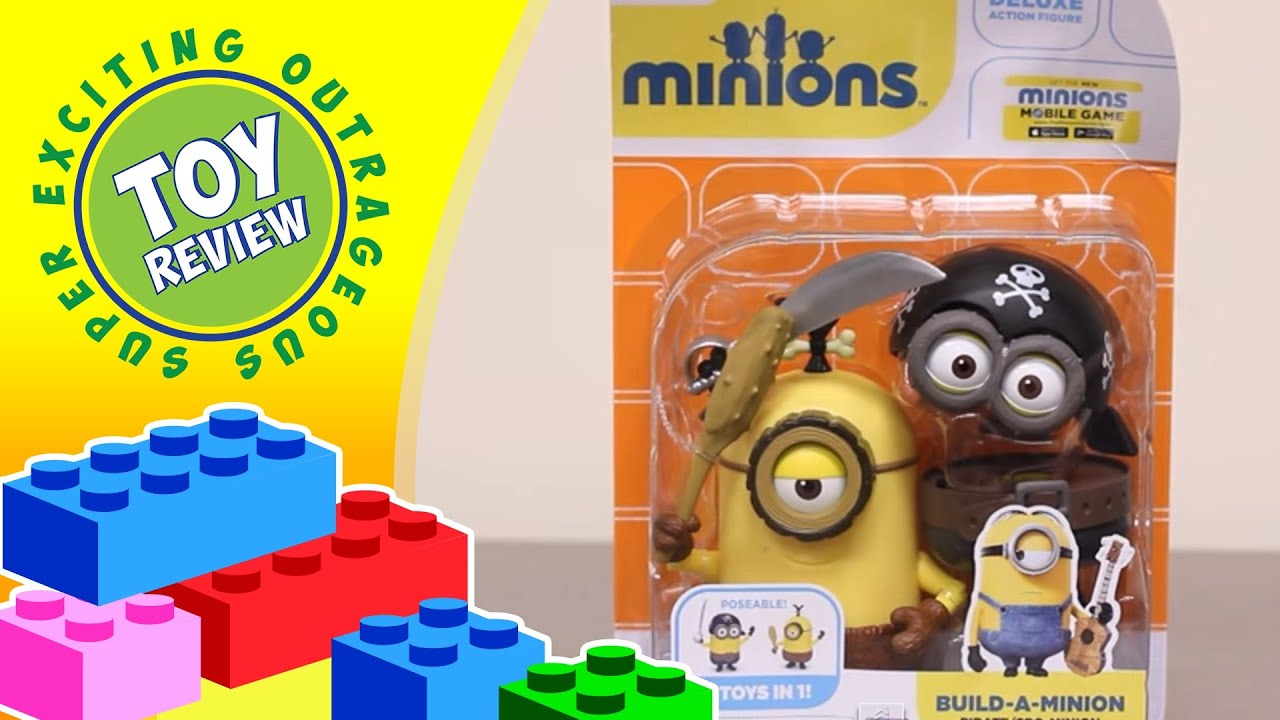Build-A-Minion Pirate Minions Cro-Minion Despicable Me Action Figure - Toy Review