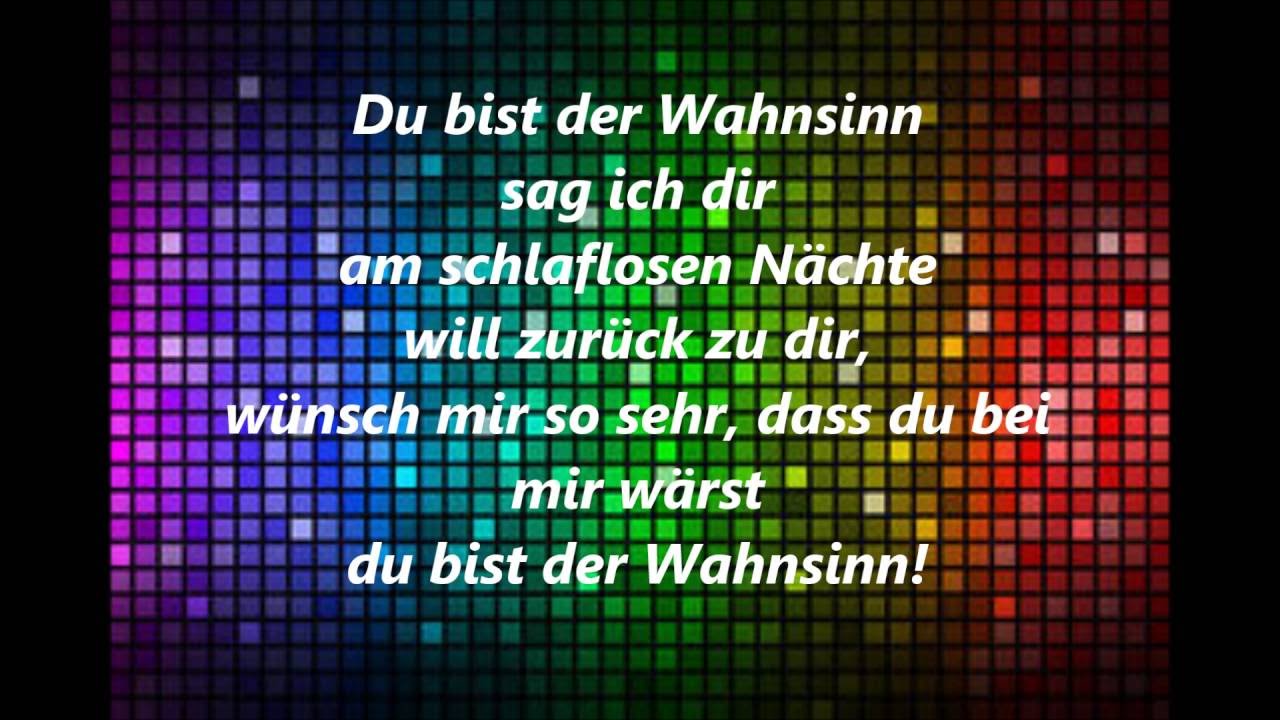 Andreas Lawo -- Du Bist der Wahnsinn (with lyrics/mit Text)
