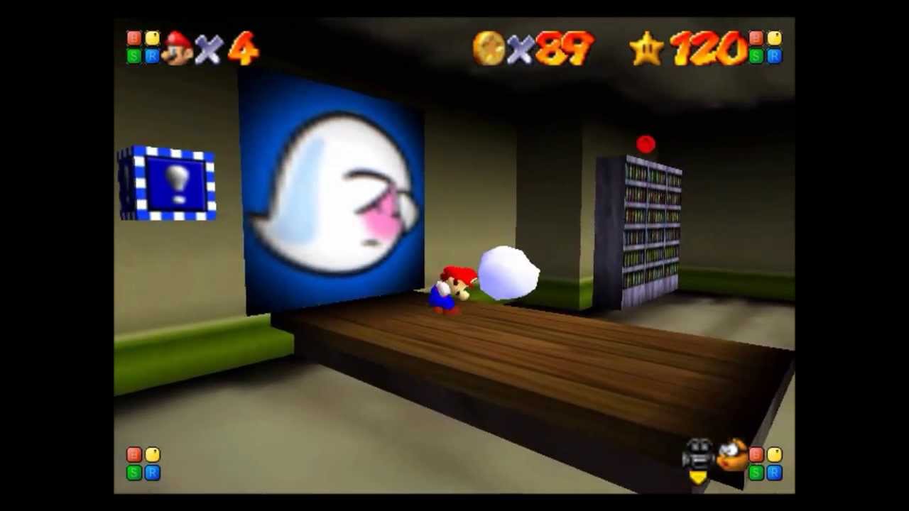 SM64 - Big Boo's Haunt 100 Coins - 0x A Presses
