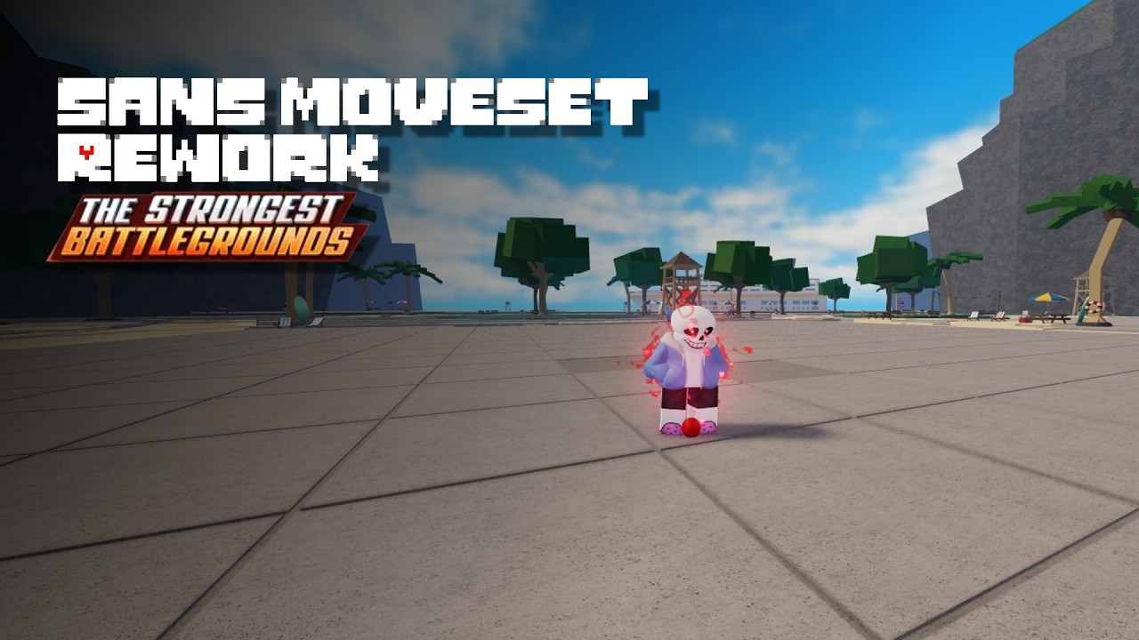 Sans Moveset Rework - The Strongest Battlegrounds [CODE IN DESC]