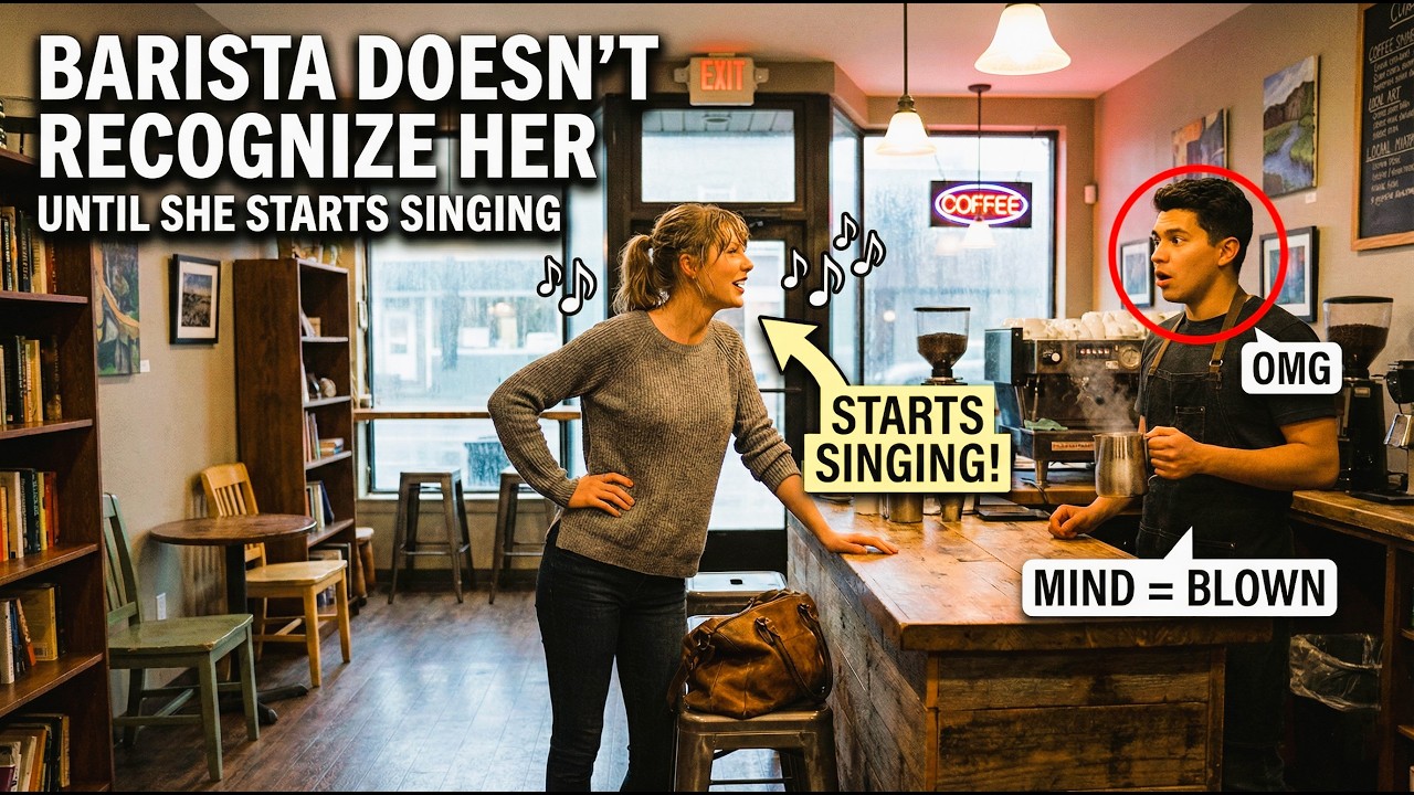 Barista Doesn't Recognize Taylor Swift — Until She SINGS Her Coffee Order and His Mind is BLOWN