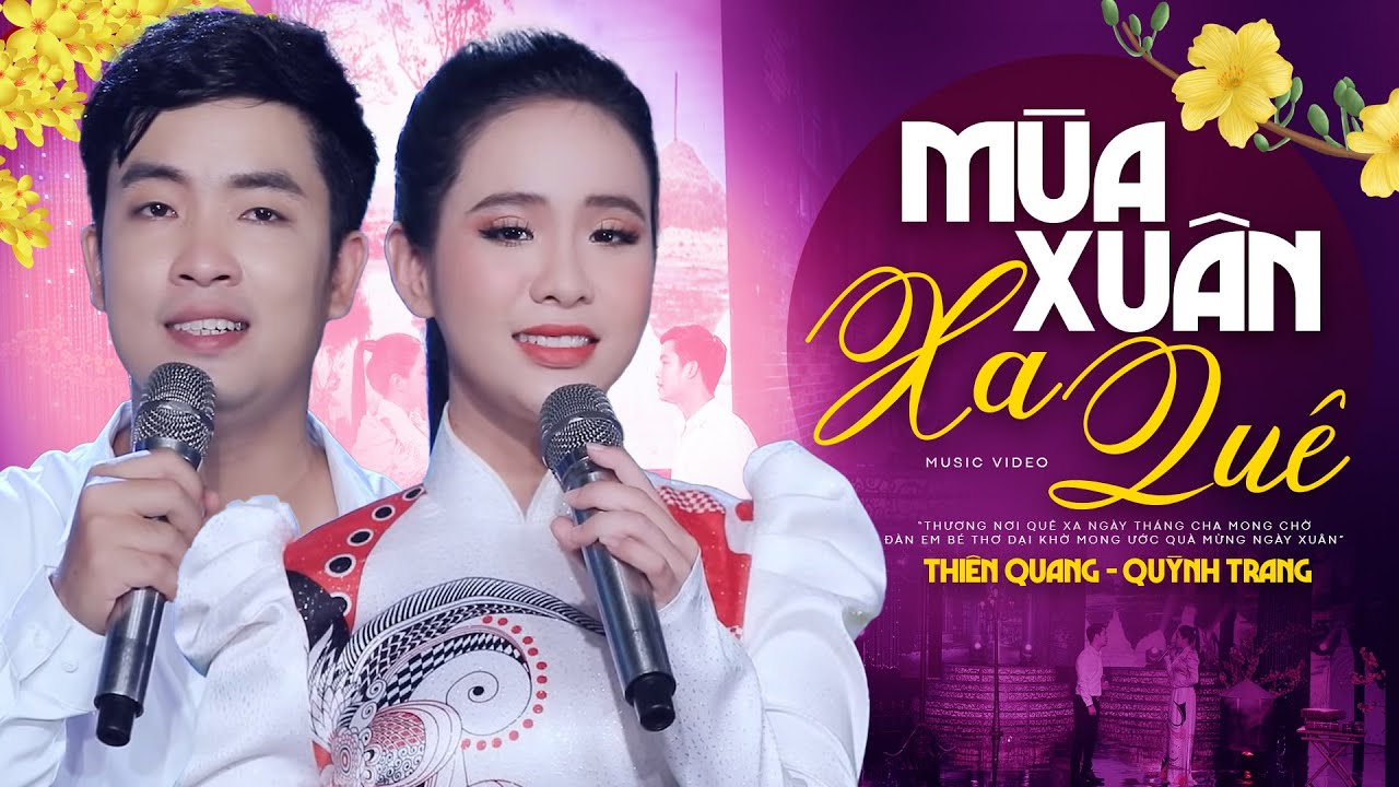 Sài Gòn xa hoa phố thị xuân lại về (Có Lời Bài Hát) - Thiên Quang ft. Quỳnh Trang Lyrics MV