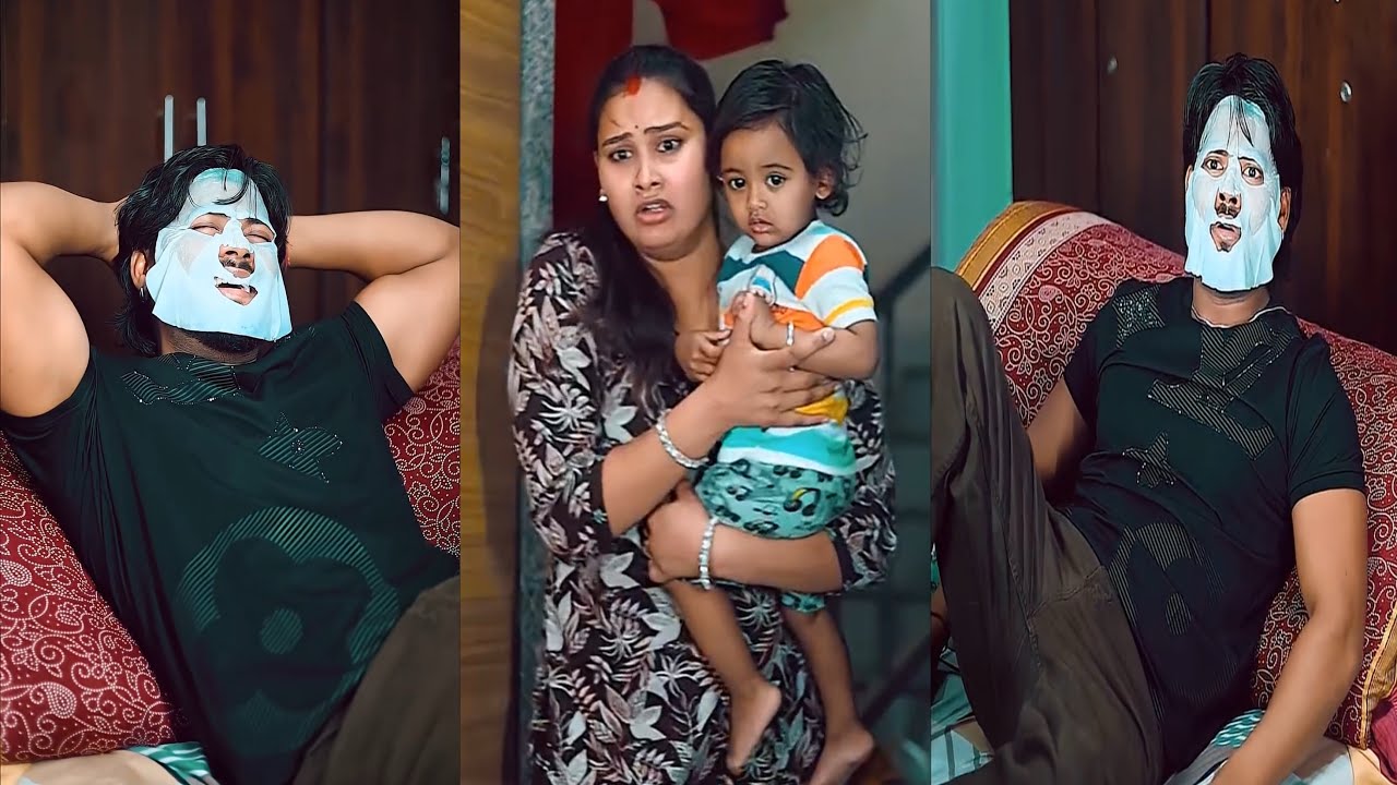 पापा का डरावना रूप! 😱 | Suraj ki face mask wali chori pakdi gayi || Suraj Actor Comedy Video