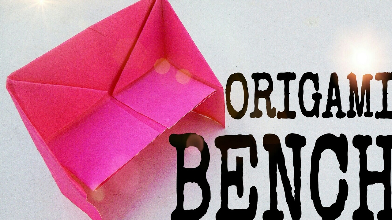 How to make origami bench