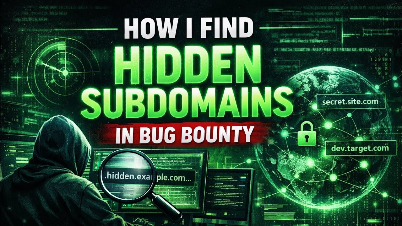 (1)How I Find Hidden Subdomains in Bug Bounty | Full Recon Methodology