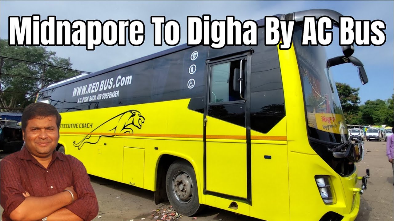 Midnapore to Digha via Kharagpur by AC bus : Kharagpur to Digha by AC Bus