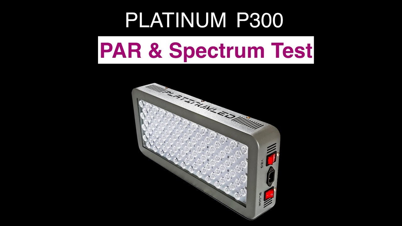 Platinum LED Grow Light P300 PAR Spectrum test