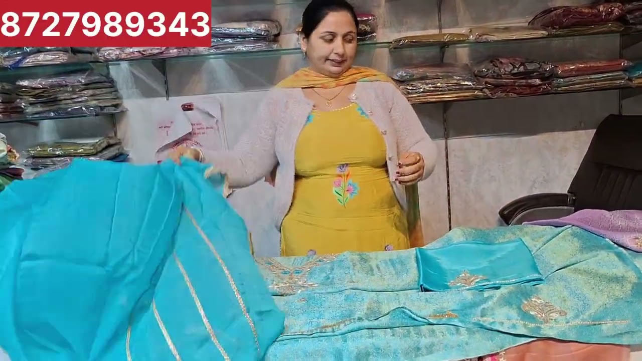 ਵਿਆਹ ਸ਼ਾਦੀਆਂ ਵਿਚ ਪਾਉਣ ਲਈ Handwork ਸੂਟ#8727989343🙏