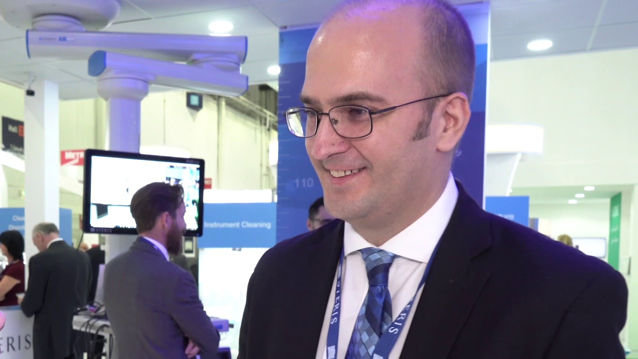 Tobias Brodowski from Steris speaking to Arab Health TV 2020