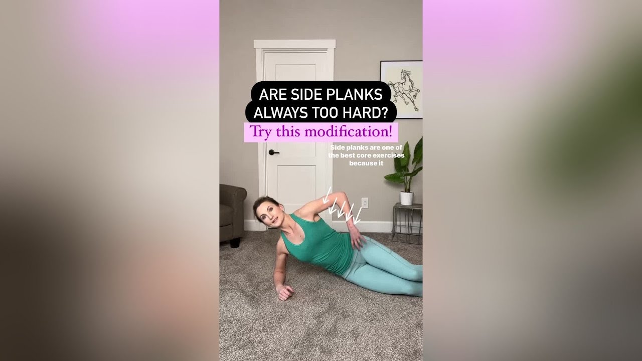 Side Planks Too Hard? Easy Side Plank Modification for Core Training