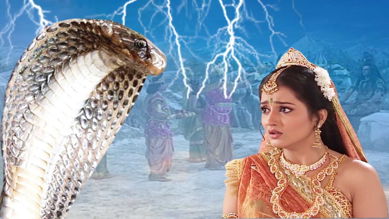 क्यों भोलेनाथ के सांप ने किया माँ पारवती पर आक्रमण? om namah shivaya