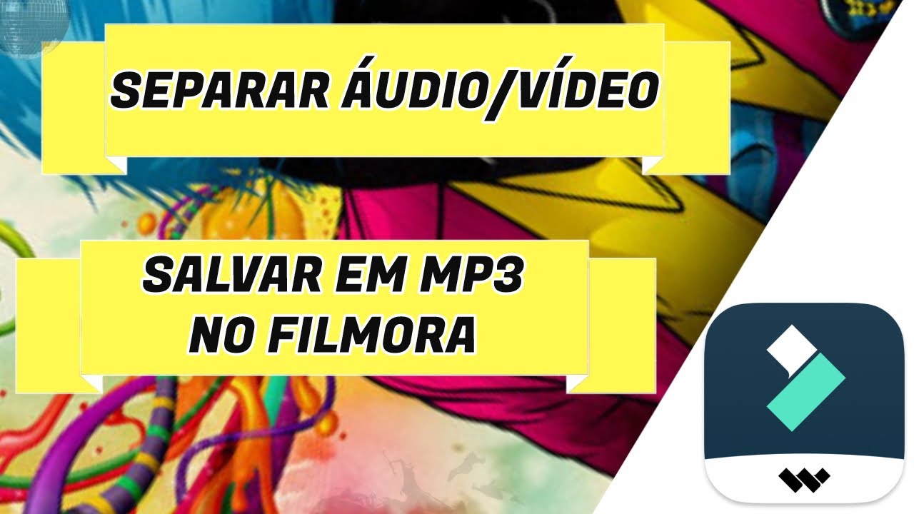 Como Separar o Aúdio do Vídeo e Salvar em MP3 no WonderShare Filmora