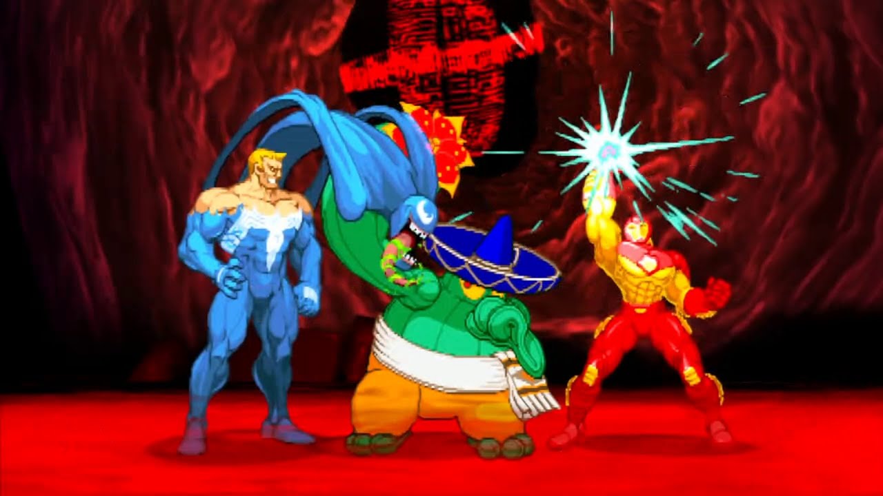 Marvel VS Capcom 2 - Venom/Amingo/Iron Man - Expert Difficulty Playthrough