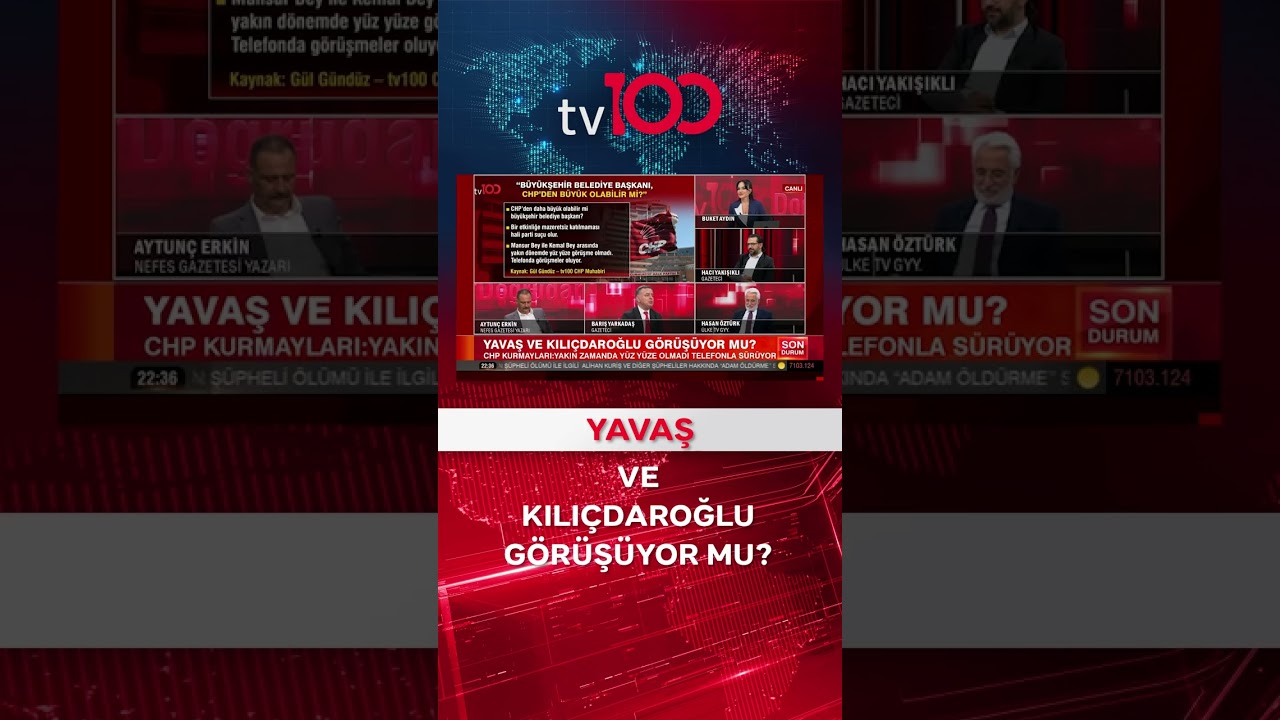 Mansur Yavaş ve Kılı&ccedil;daroğlu G&ouml;r&uuml;ş&uuml;yor Mu? #shorts #tv100 #haber