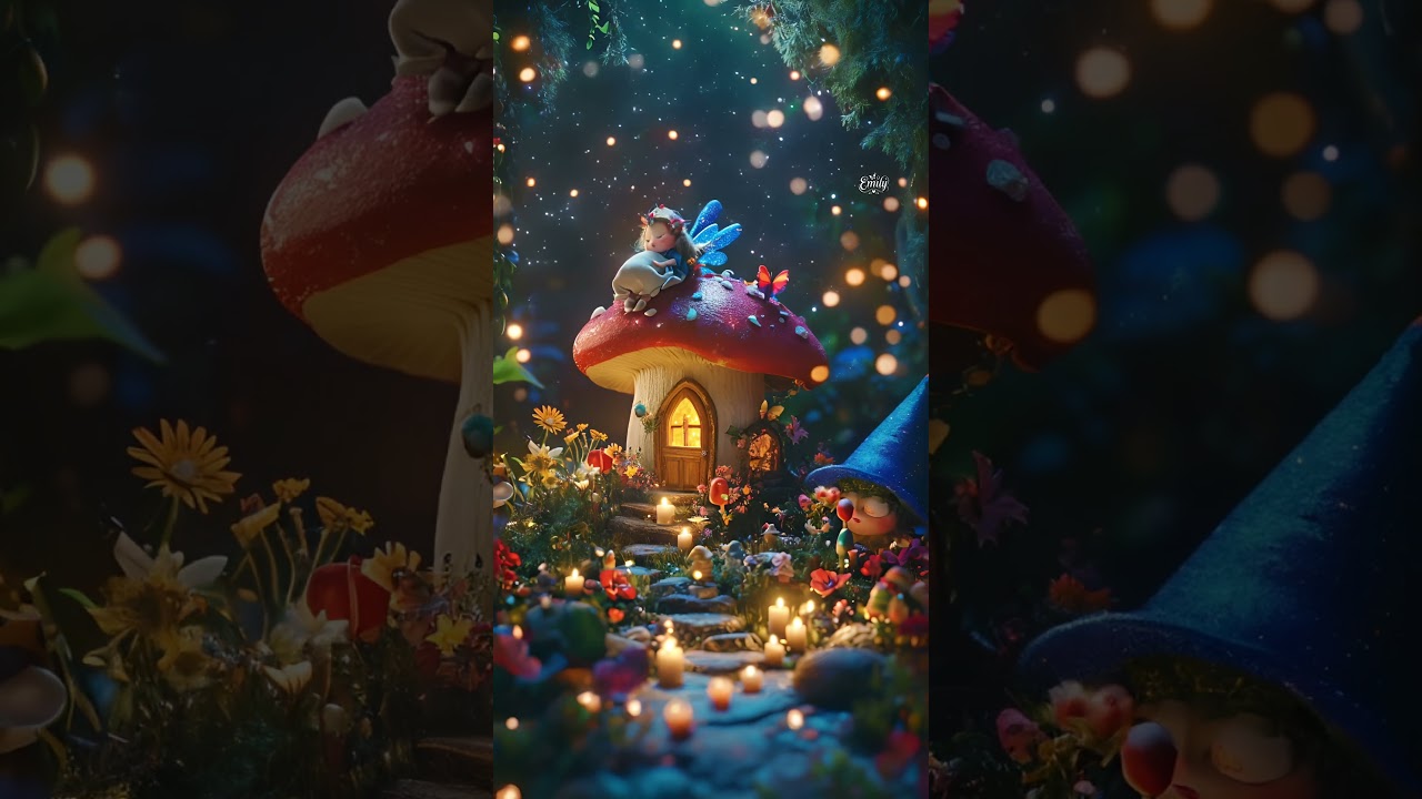 Magical Night in the Cozy Woodland Village ✨🏡