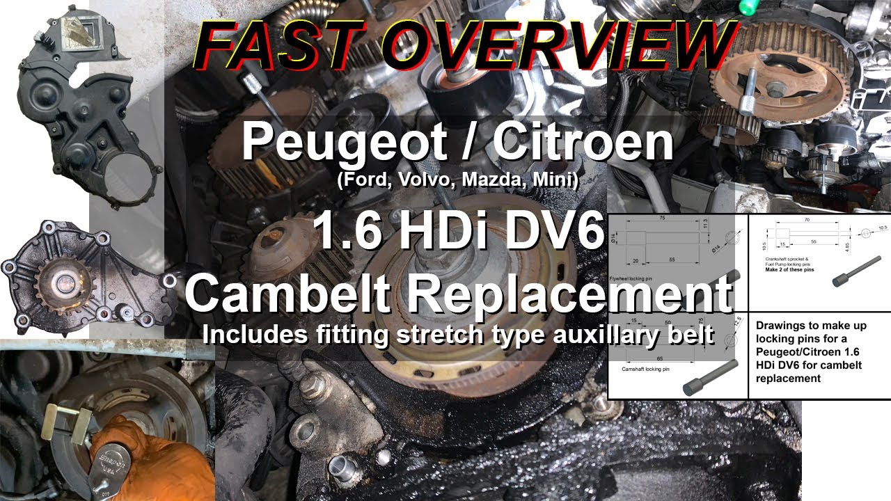Quick overview of 1.6 HDi Cambelt Replacement