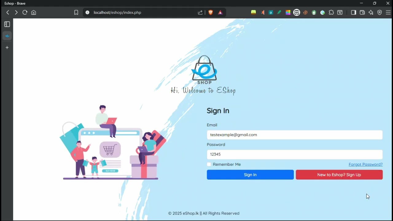 Web Project Task 01 | Design a Responsive User Sign In & Sign-Up page | Java Institute | 1st Year