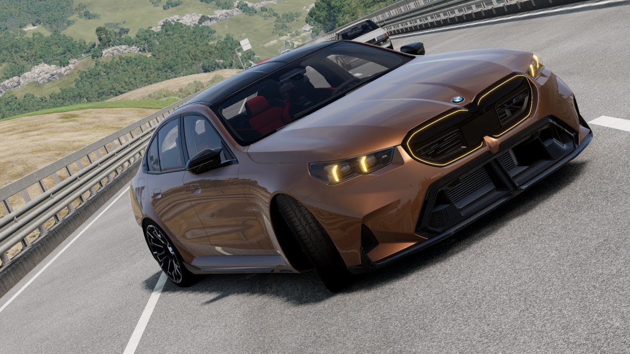 BeamNG drive BMW M5 G90 italy