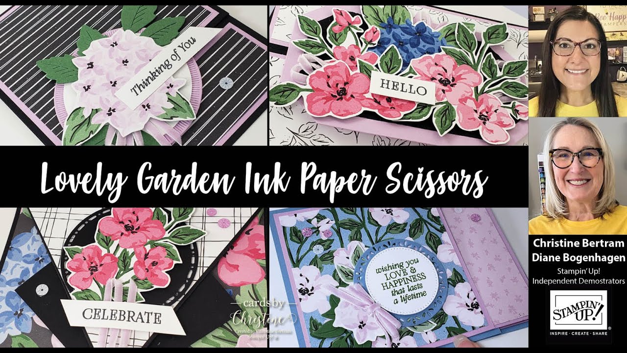 Ink Paper Scissors featuring Lovely Garden with Cards by Christine