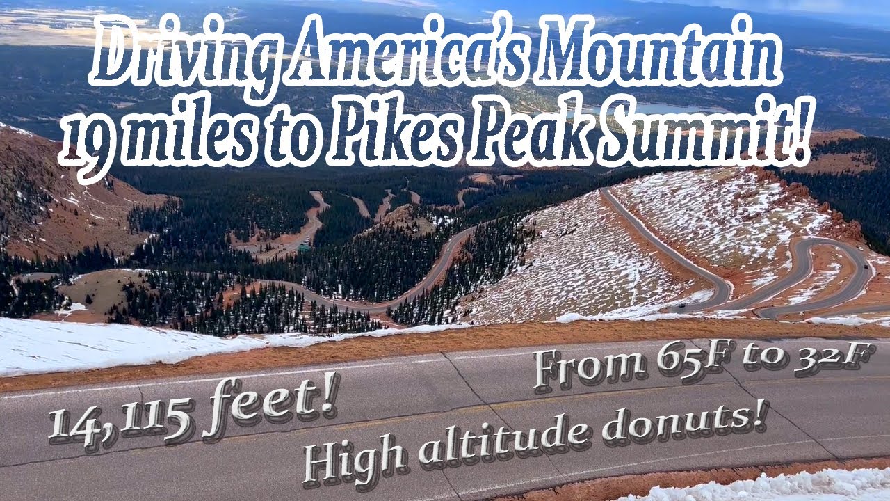 106 Пайкс-Пик — восхождение на любимую гору Америки, от 65F до 32F за 19 миль!