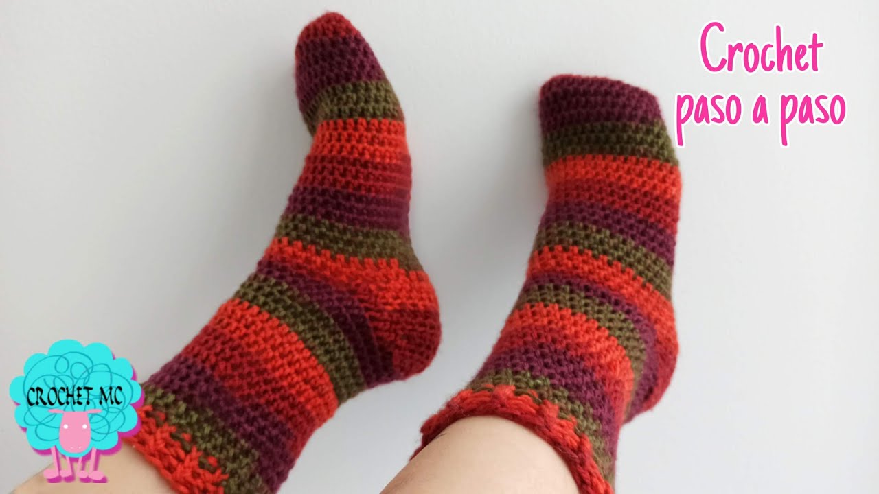 Calcetines a crochet - para mujer y hombre 🥰