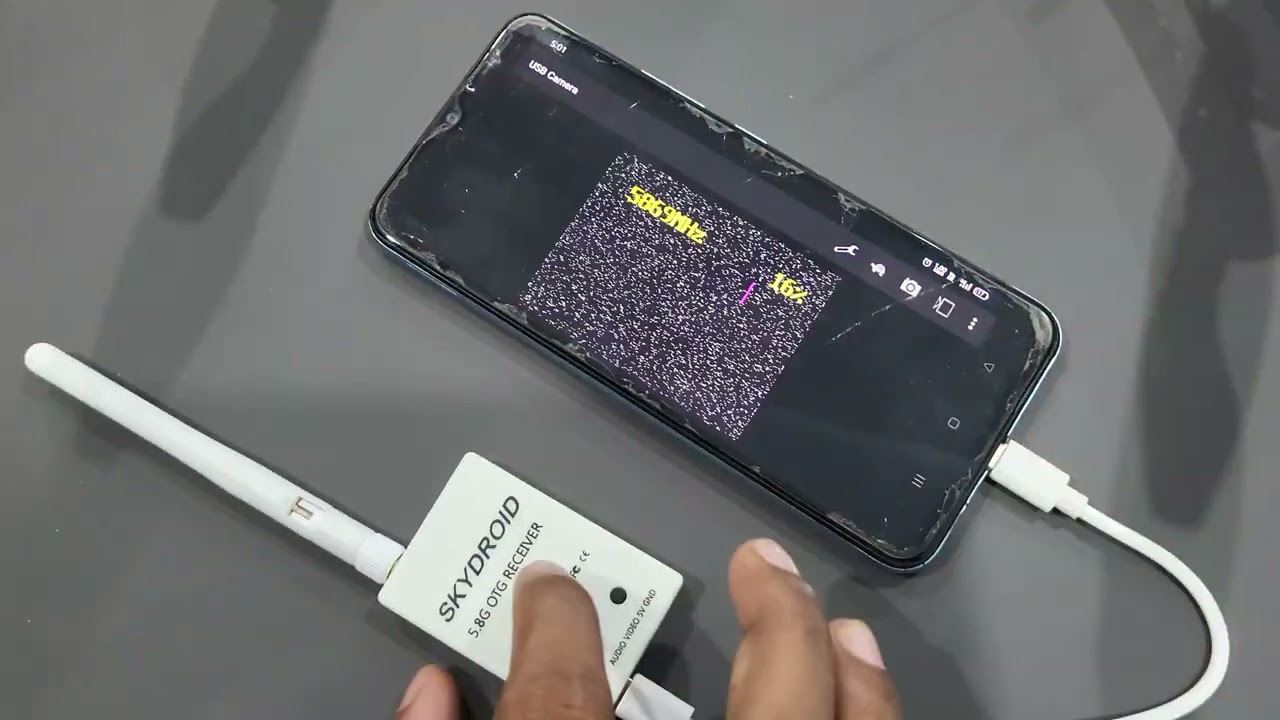 how to connect skydroid OTG receiver connect any analog video transmitter