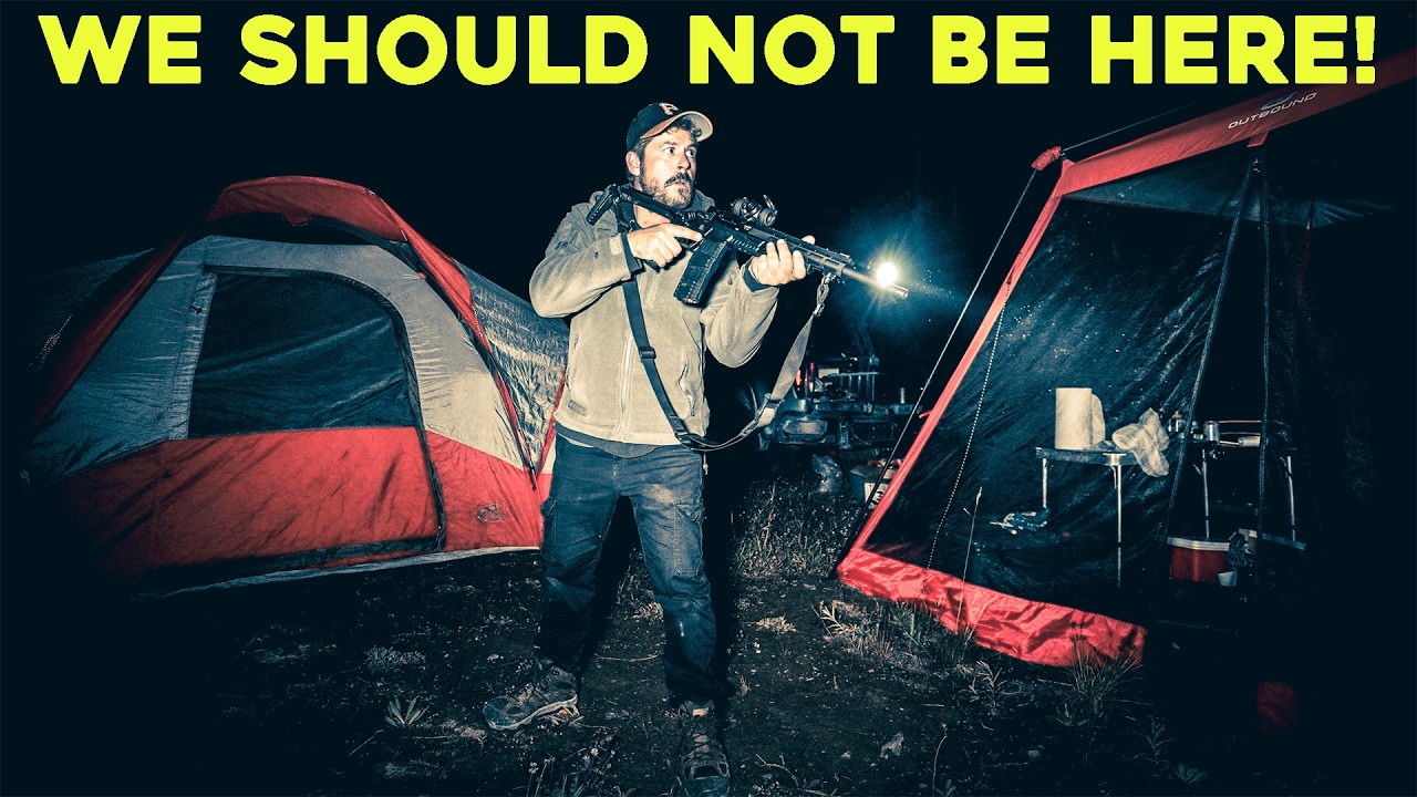(WE SHOULD HAVE LEFT!) WE GOT TOO CLOSE WHILE CAMPING IN A GHOST TOWN IN THE HAUNTED MOUNTAINS