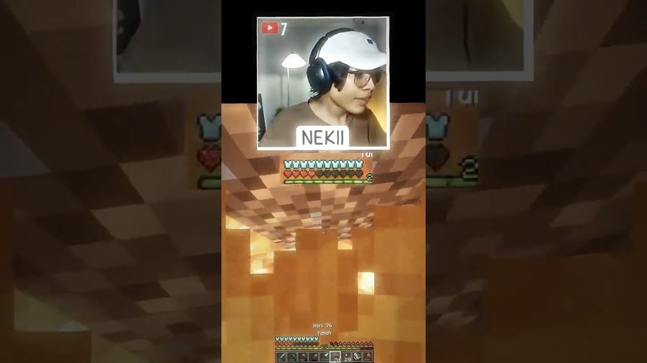 0.5 hearts epic save? #minecraftindonesia