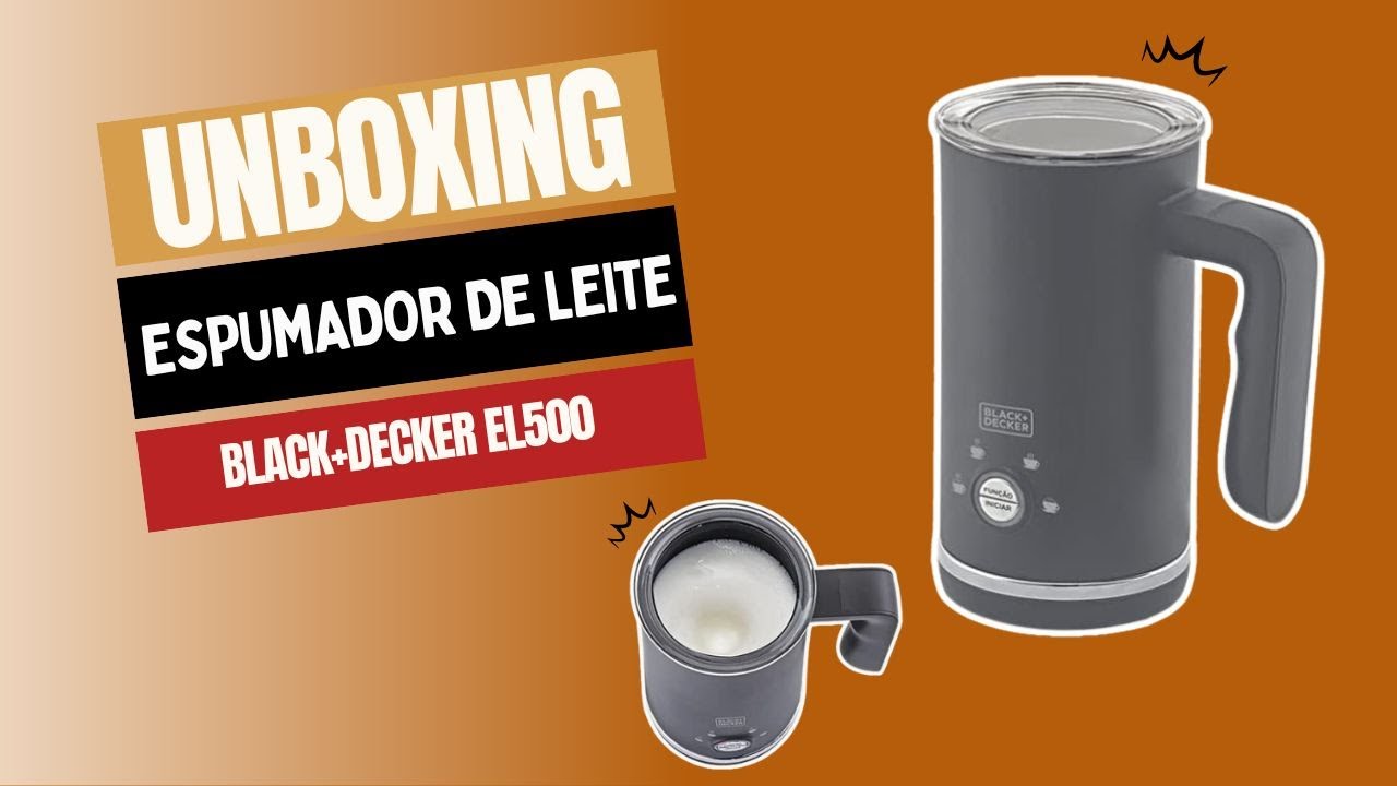 UNBOXING E FAZENDO CAPPUCCINO NO ESPUMADOR DE LEITE DA BLACK+DECKER EL 500