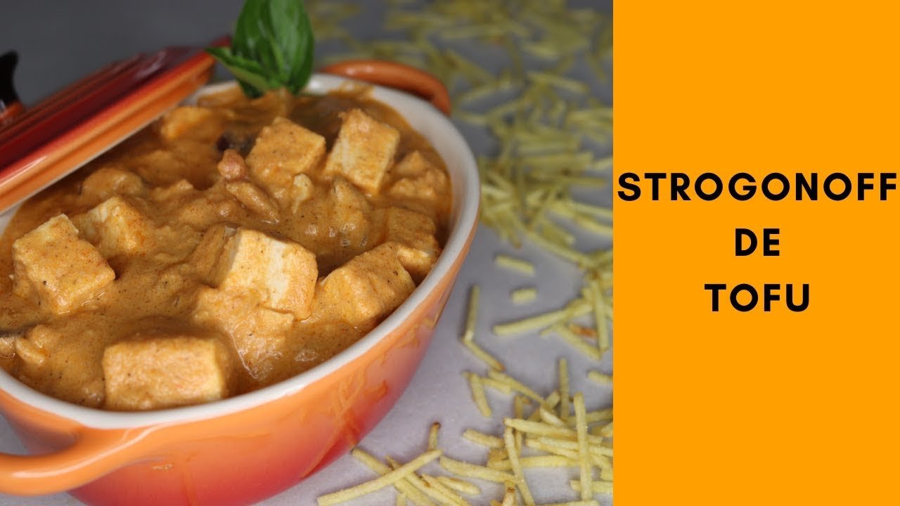 Strogonoff de tofu - sem lactose