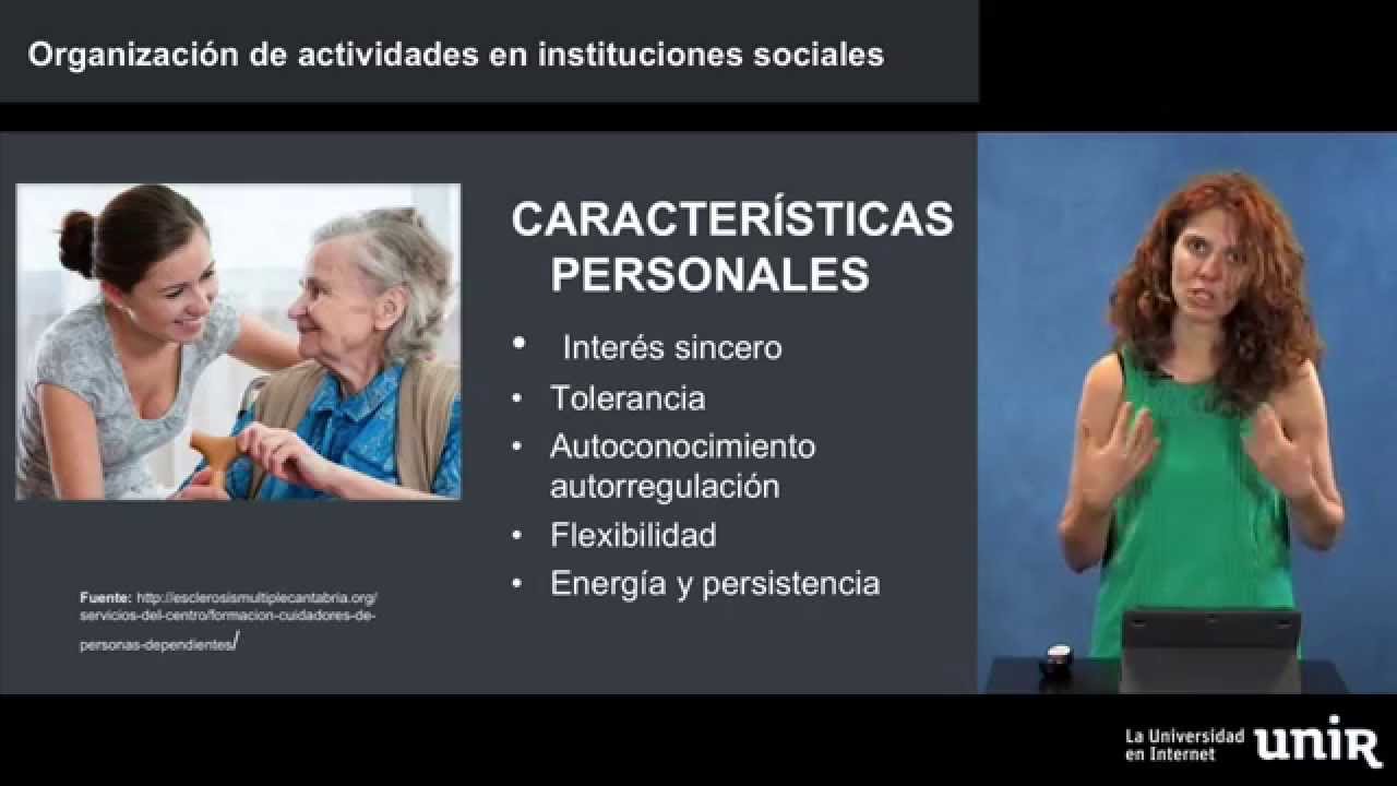 Organizacion de actividades en instituciones sociales