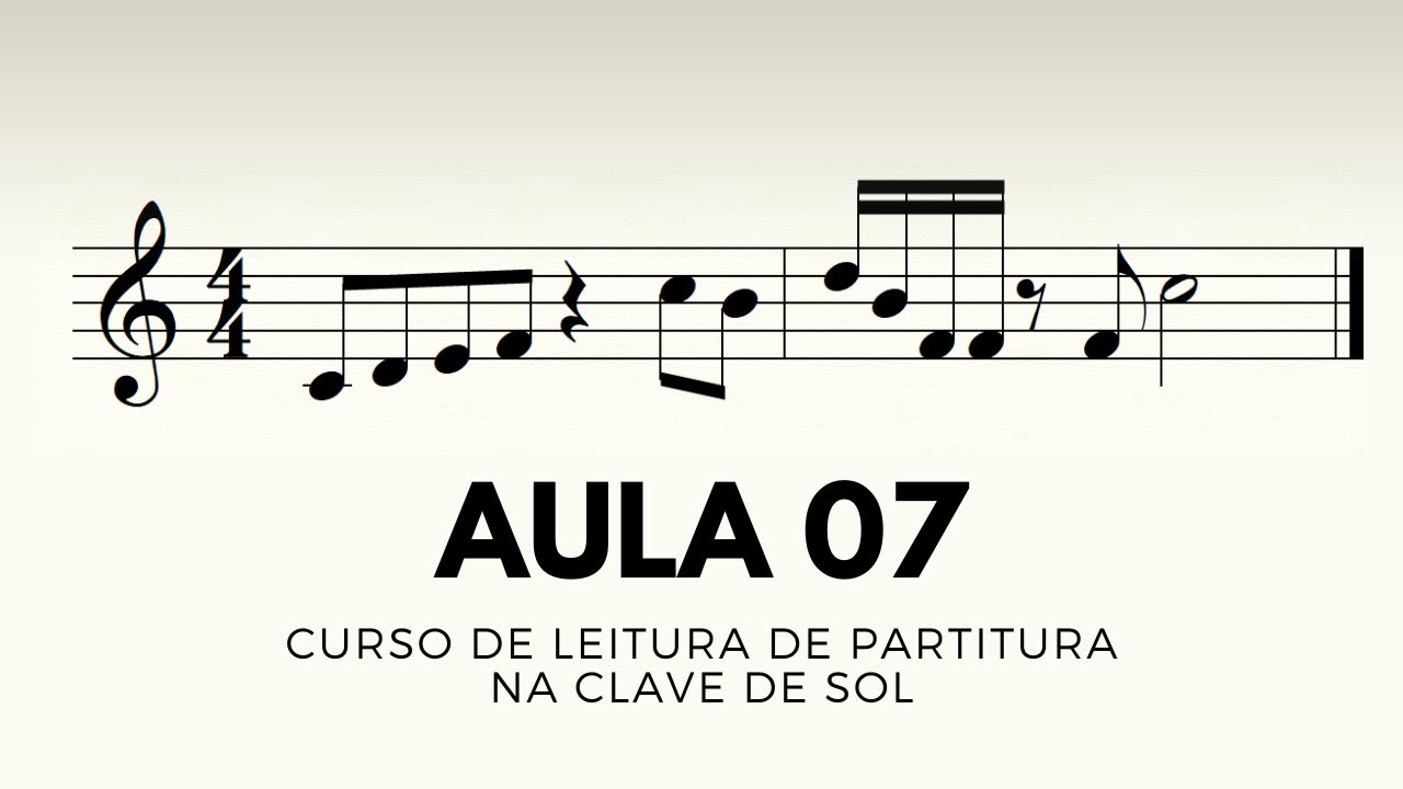 Aula 7 - Criei a Música Deus | Leitura de Partitura na Clave de Sol