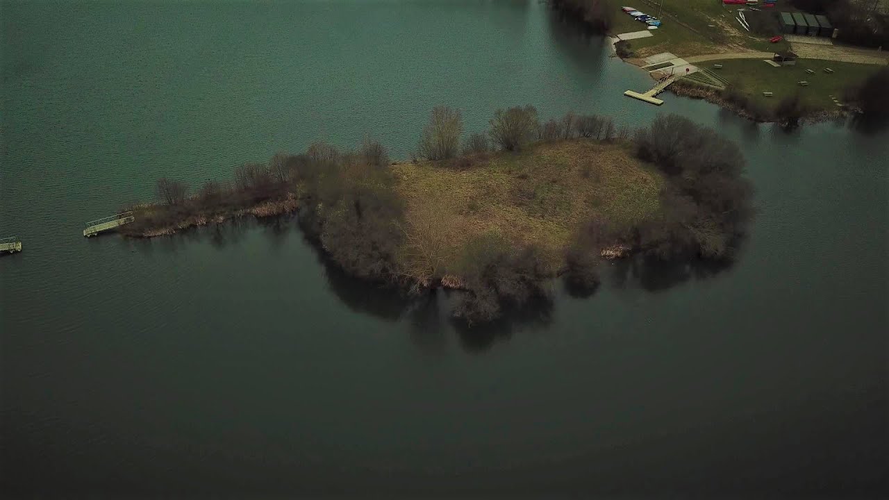 Conningbrook country lakes, Ashford 4k aerial cinematography 0