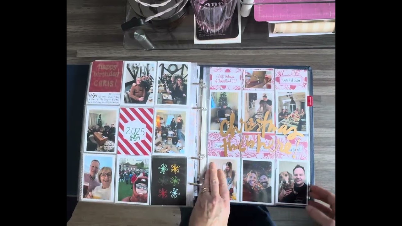 December pages in my 2025 Project Life 