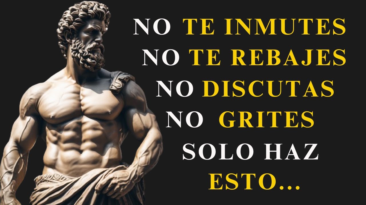 NADA ni NADIE te VOLVERÁ a MOLESTAR JAMÁS si APLICAS ESTO | Lecciones de ESTOICISMO