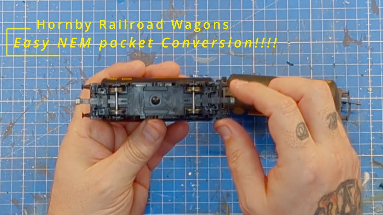 How to convert Hornby Railroad wagons to NEM Pockets |  Building a OO gauge model railway UK | Ep 28