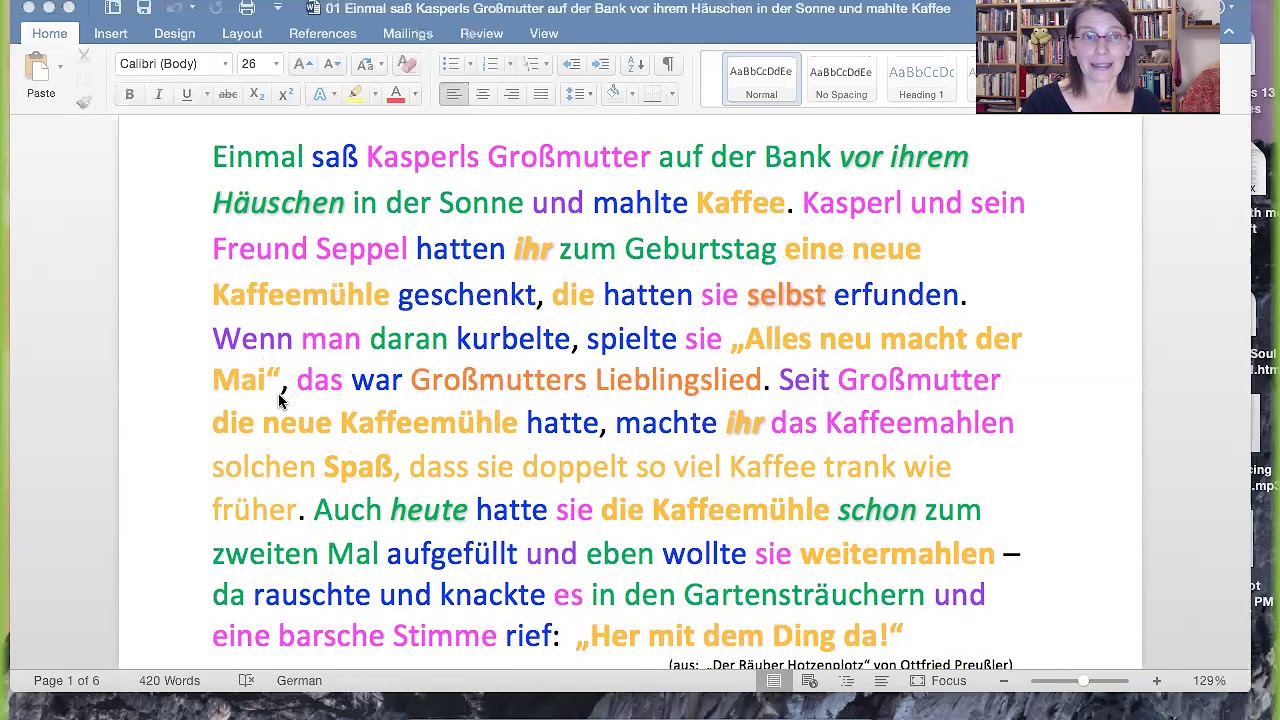 Capital letters in German  -  an introduction